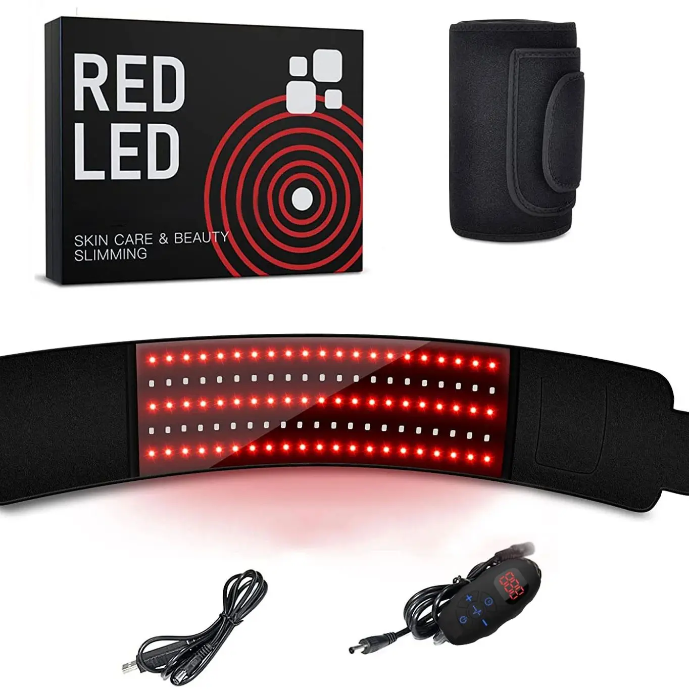 Infrared Red Light Therapy Belt For Body Pain Waist Relief Therapy Device With Timer For Muscle Shoulder Joints Pain Relief