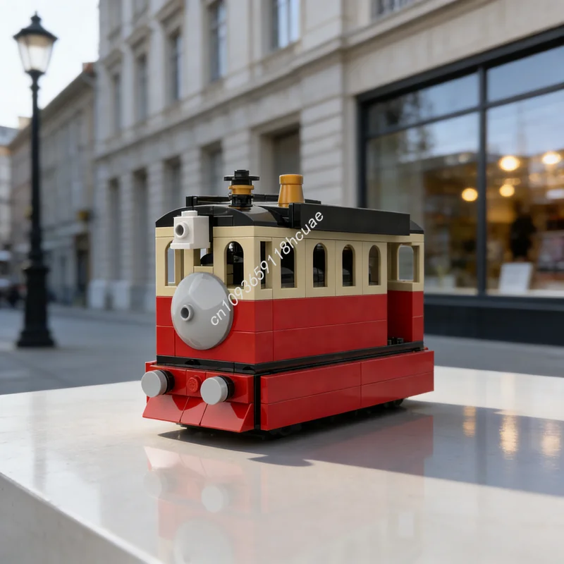 

Набор для сборки узкоколейного трамвая MOC, 169 деталей, конструктор, архитектурная модель, рождественский подарок, развивающая игрушка для творчества и обучения