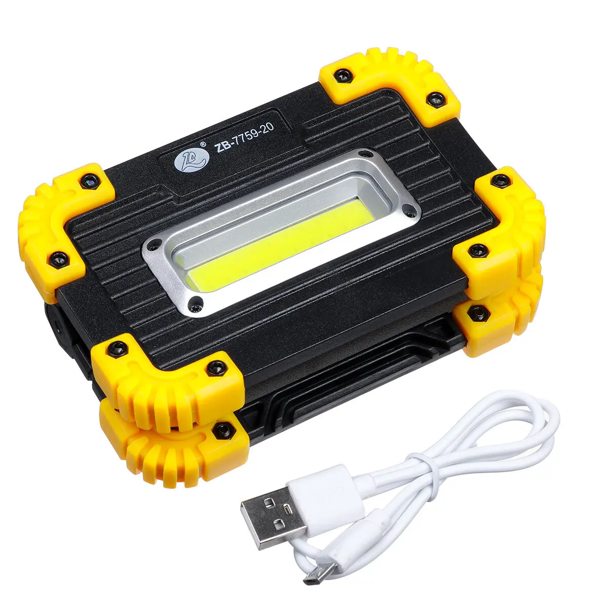 

350W USB Rechargeable/Battery Type LED Work Light 3 Modes Waterproof Emergency Flood Lamp Floodlight Outdoor Camping Portable