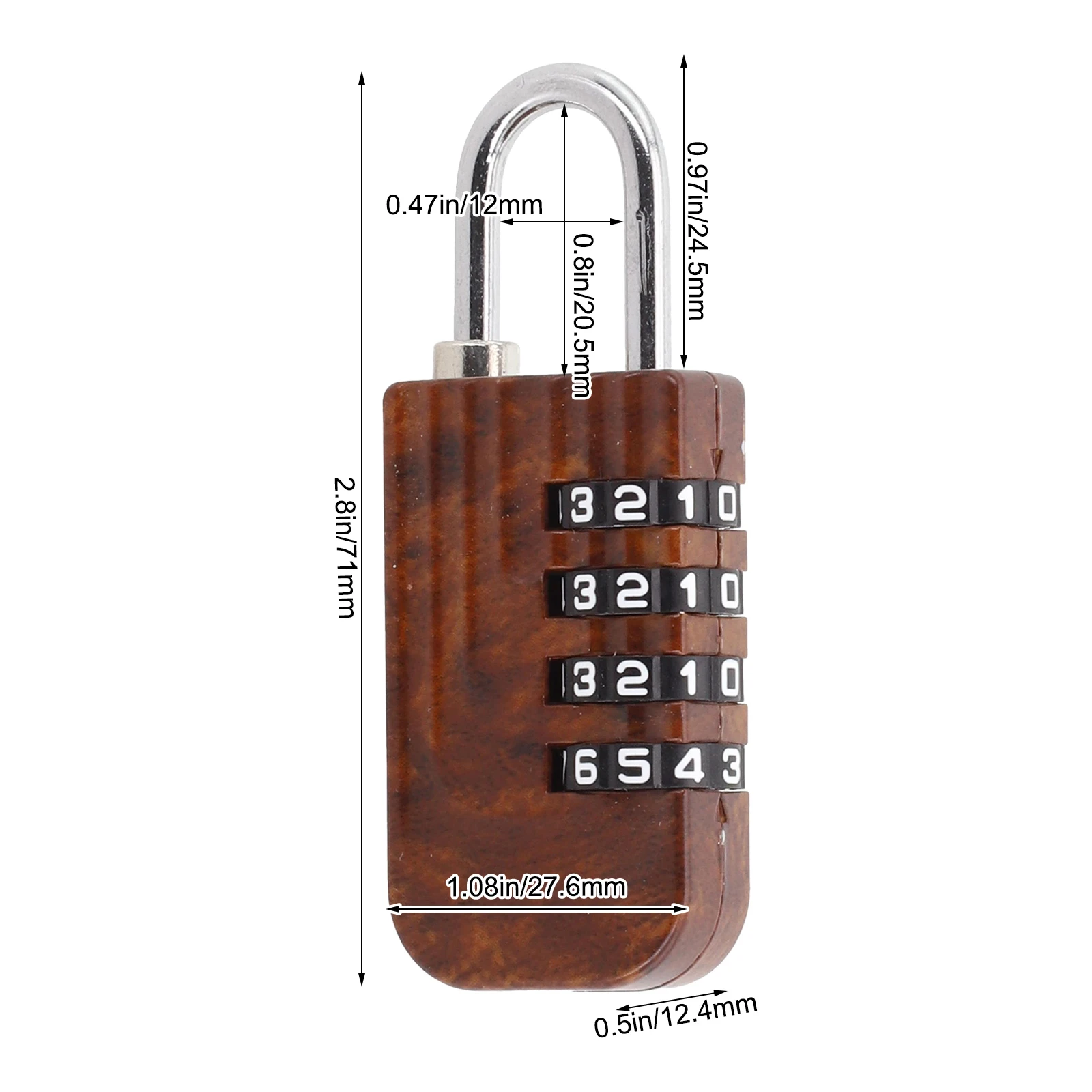 This User Friendly Mini Padlock Offers Up To Ten Thousand Combinations Making It A Must Have For Security Enthusiasts