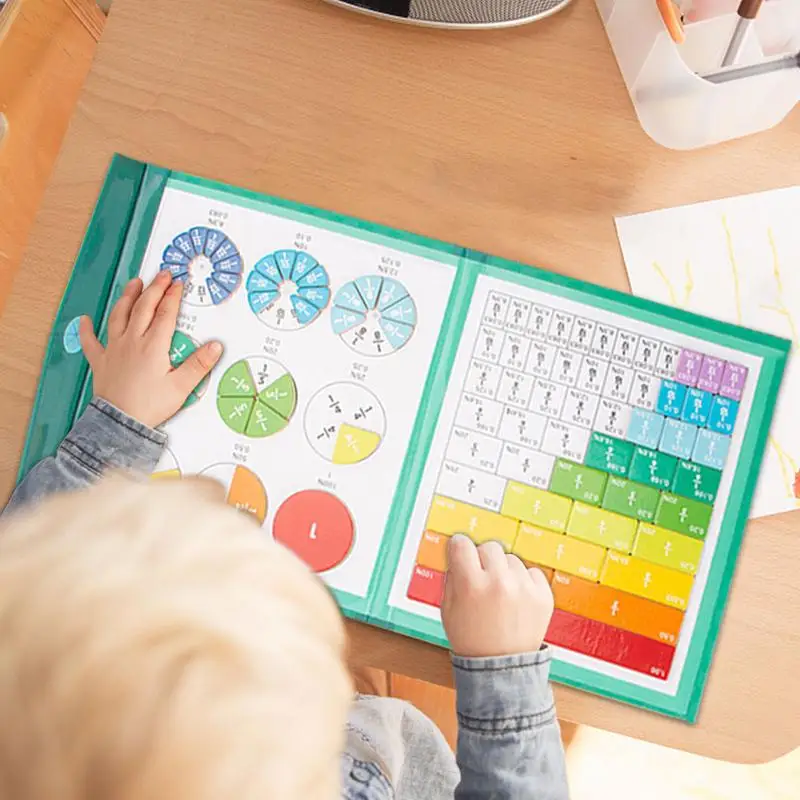 Фракционные манипуляторы, магнитные манипуляторы, Фракционные образовательные головоломки, математические манипуляторы для начальной школы для