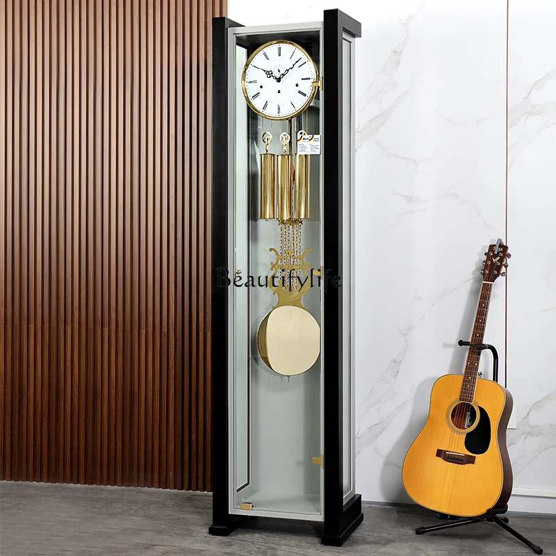 European floor clock living room modern light luxury German movement creative mechanical simple floor clock