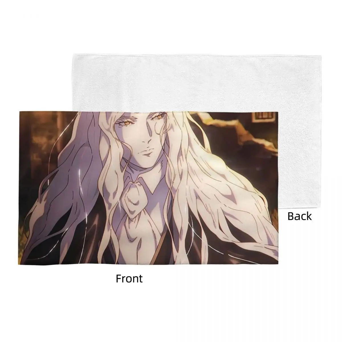 Custom Alucard Castlevania Nocturne Soft Face Towel Quick Dry Pool Bath Cotton Towels Breathable