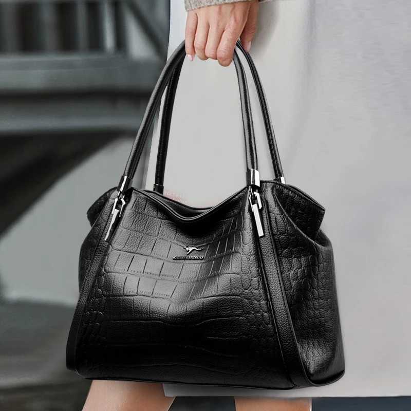 

Designer Ladies Shoulder Crossbody Leather Bags High Quality Handbags For Womens Bags Luxury Messenger Handle Female Sac A Main