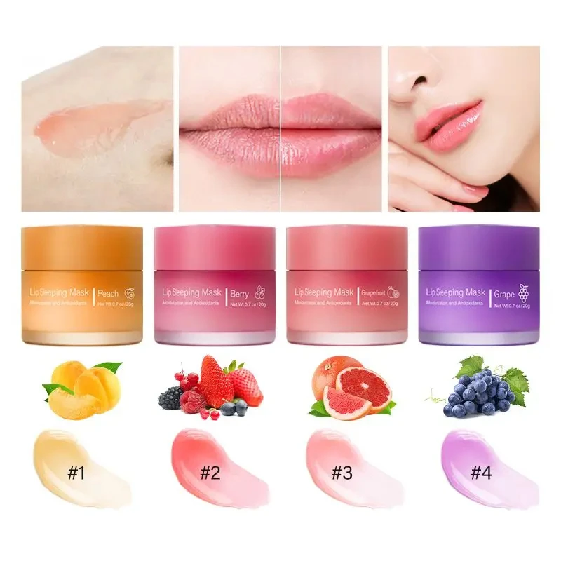 

20g Improve Dryness Lip Sleeping Mask Hydrating Brighten Skin Tone Lines Reduce Beauty Health Smooth Moisturizing Nourishing