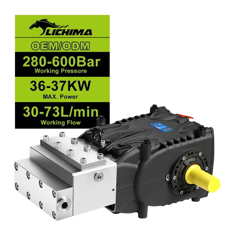 

LICHIMA DF Series Electric 600 500 400 Bar 600Bar Cold Water Triplex Plunger Pump for High Pressure Cleaning