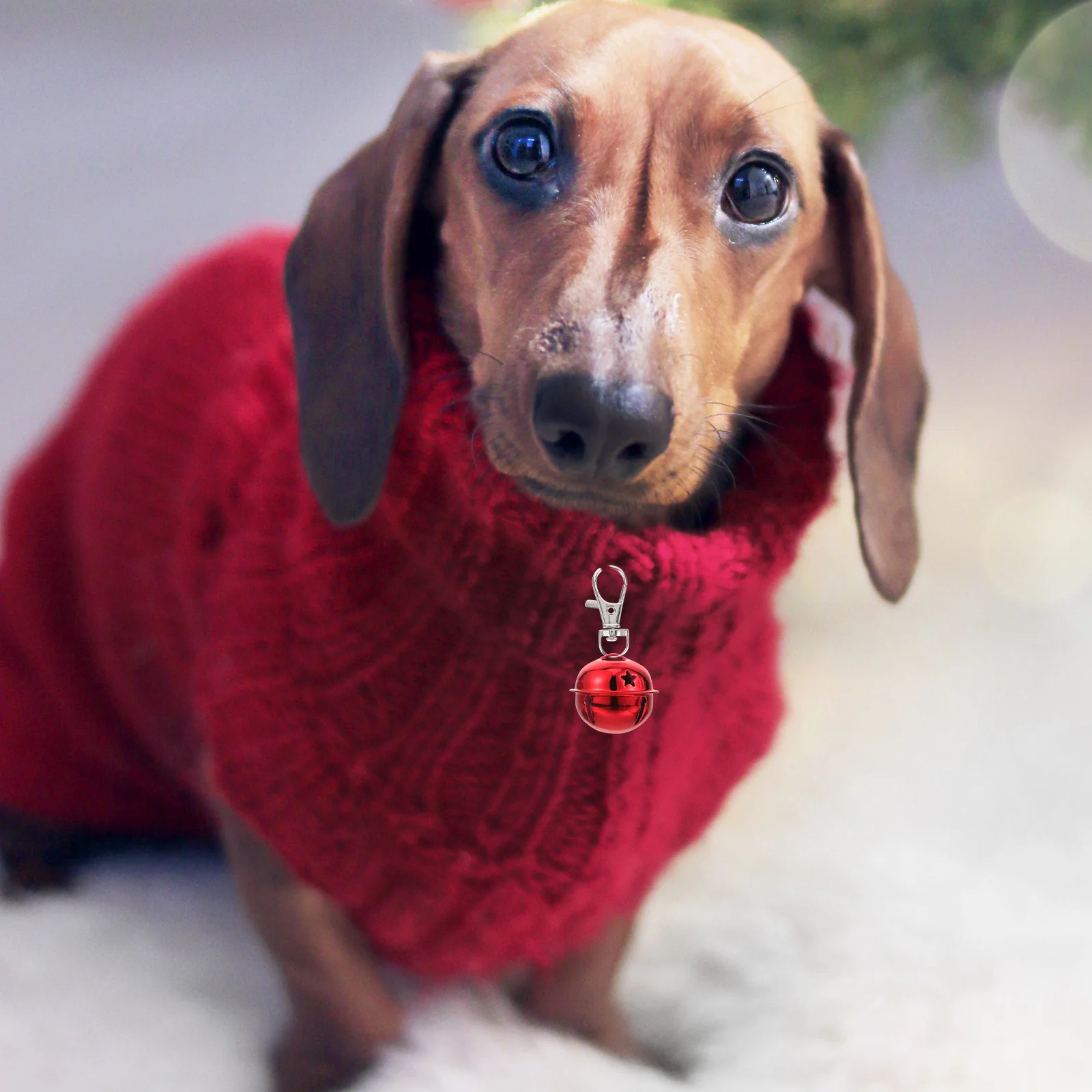 

30Pcs Christmas Pet Bell Collar Charm Necklace Festive Decoration Metal Mini Pendant Pet Bells Christmas Theme Bell