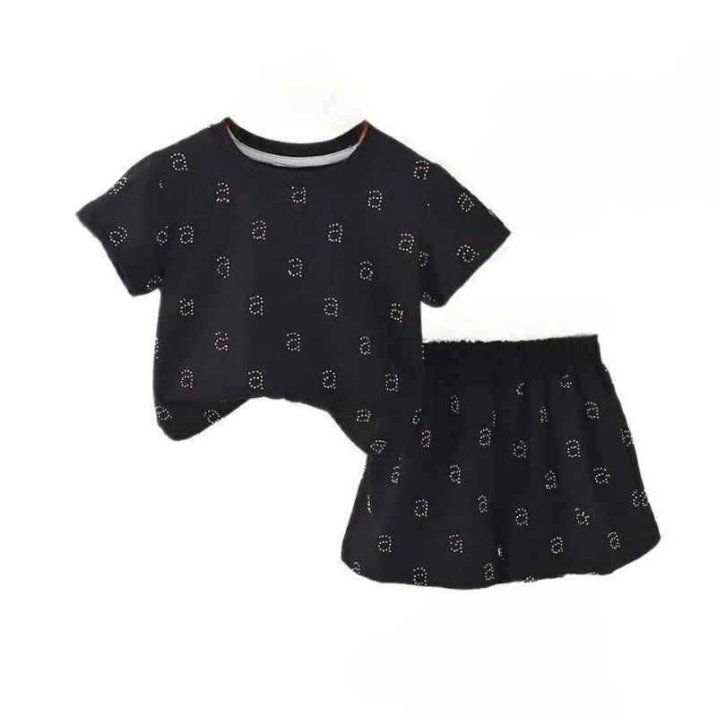 

New Summer Baby Girls Clothes Suit Children Letter T-Shirt Shorts 2Pcs/Sets Kids Clothing Infant Casual Costume Toddler Outfits
