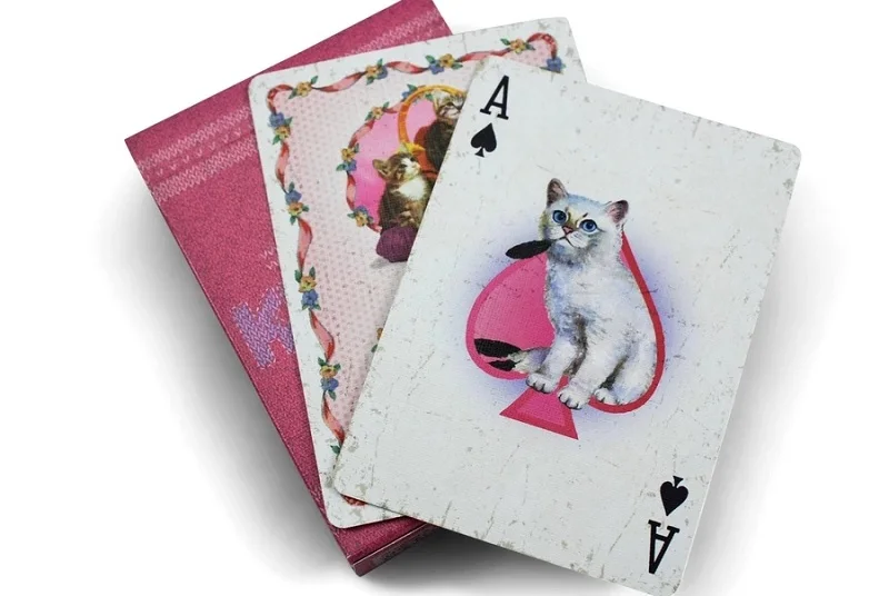 Ellusionist Madison Kittens Cats Playing Cards Gaff Marked Deck Card Games Magic Tricks for Magician