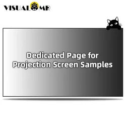 Projection Screen Curtain Sample Material of ALR UST Black Gird PET CLR Grey Crystal 3D Nano Metal Glass Fiber 4K 8K Projector