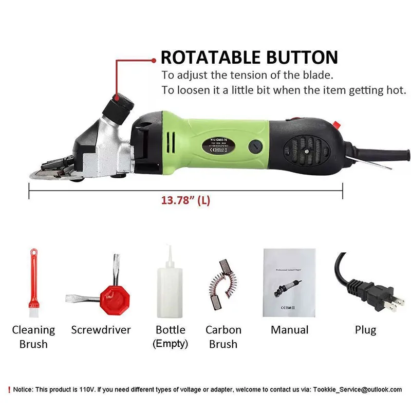 

Discount 350W 220V/110V Electric Wool Shears Sheep Clipper Sheep Wool Shears Wool Cutting MachineNEW