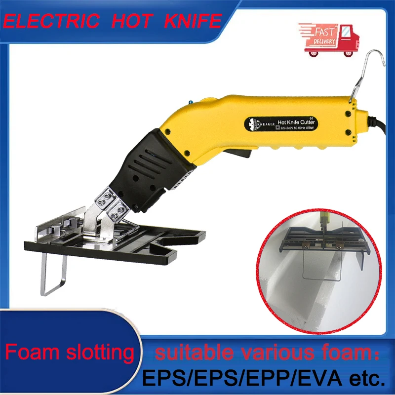 Foam Cutter Knife 110V-240V Electric Foam Polystyrene Cutting Machine Portable Styrofoam Cutter DIY Cutting Tool Hot Wire Cutter