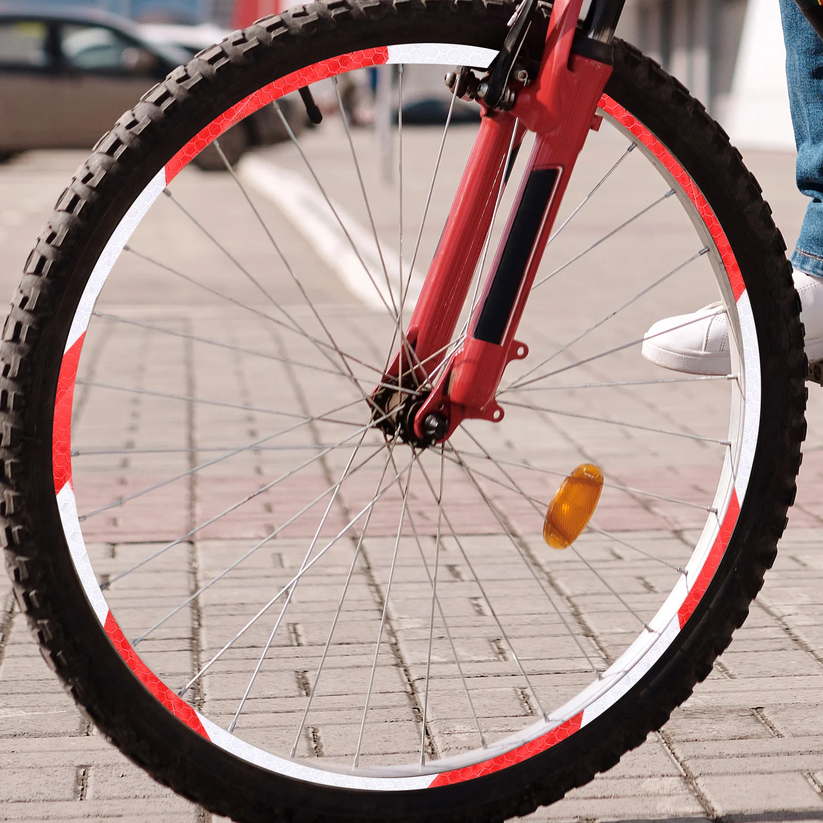 

7 Rolls Bike Stickers for Frame Reflection Tape Reflective Decorative Reflector