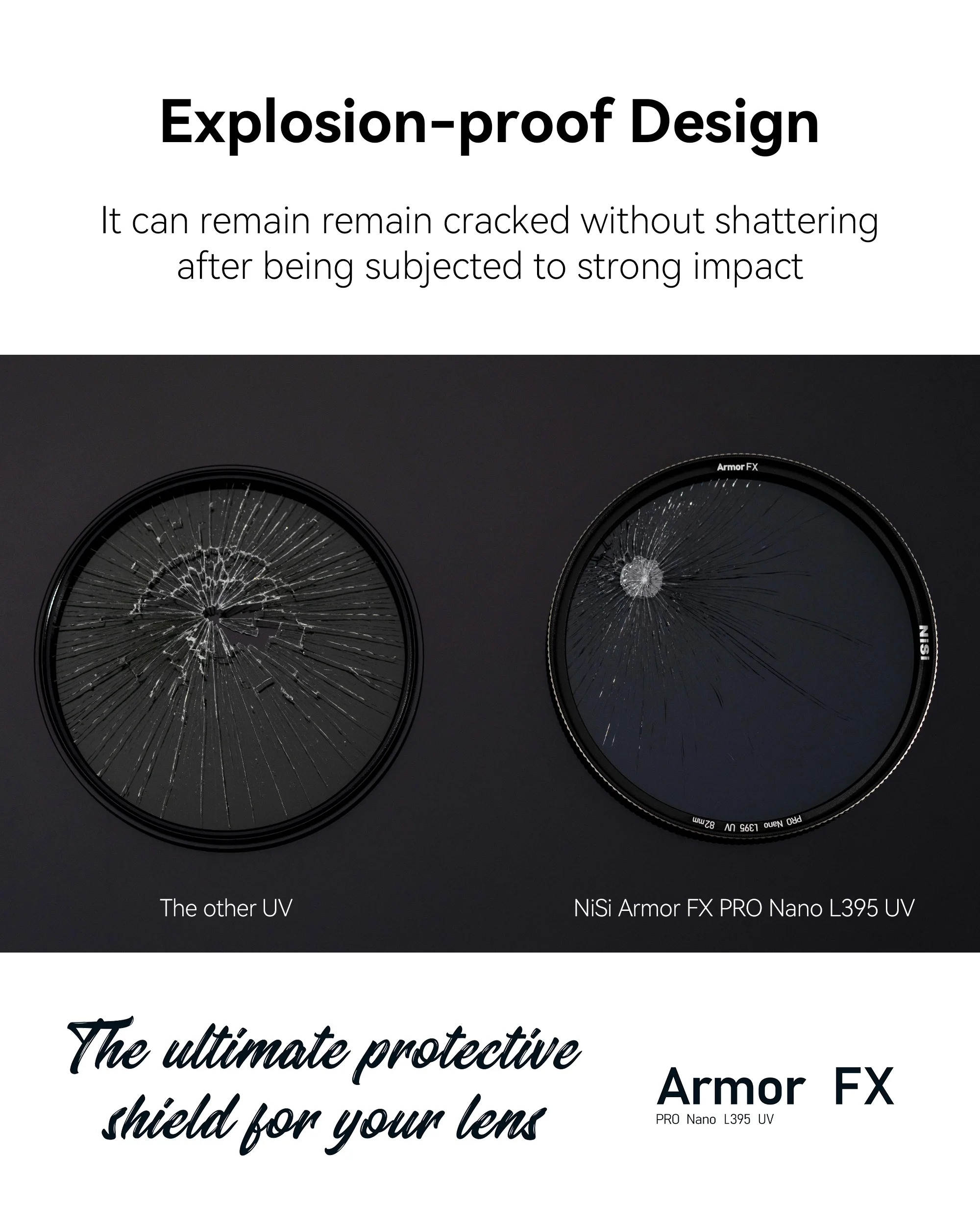 NISI Armor FX PRO Nano L395 UV Filter 40.5 43 46 52 55 58 62 67 72 77 82 86 95 mm Explosion Proof for Protective Camera Lens