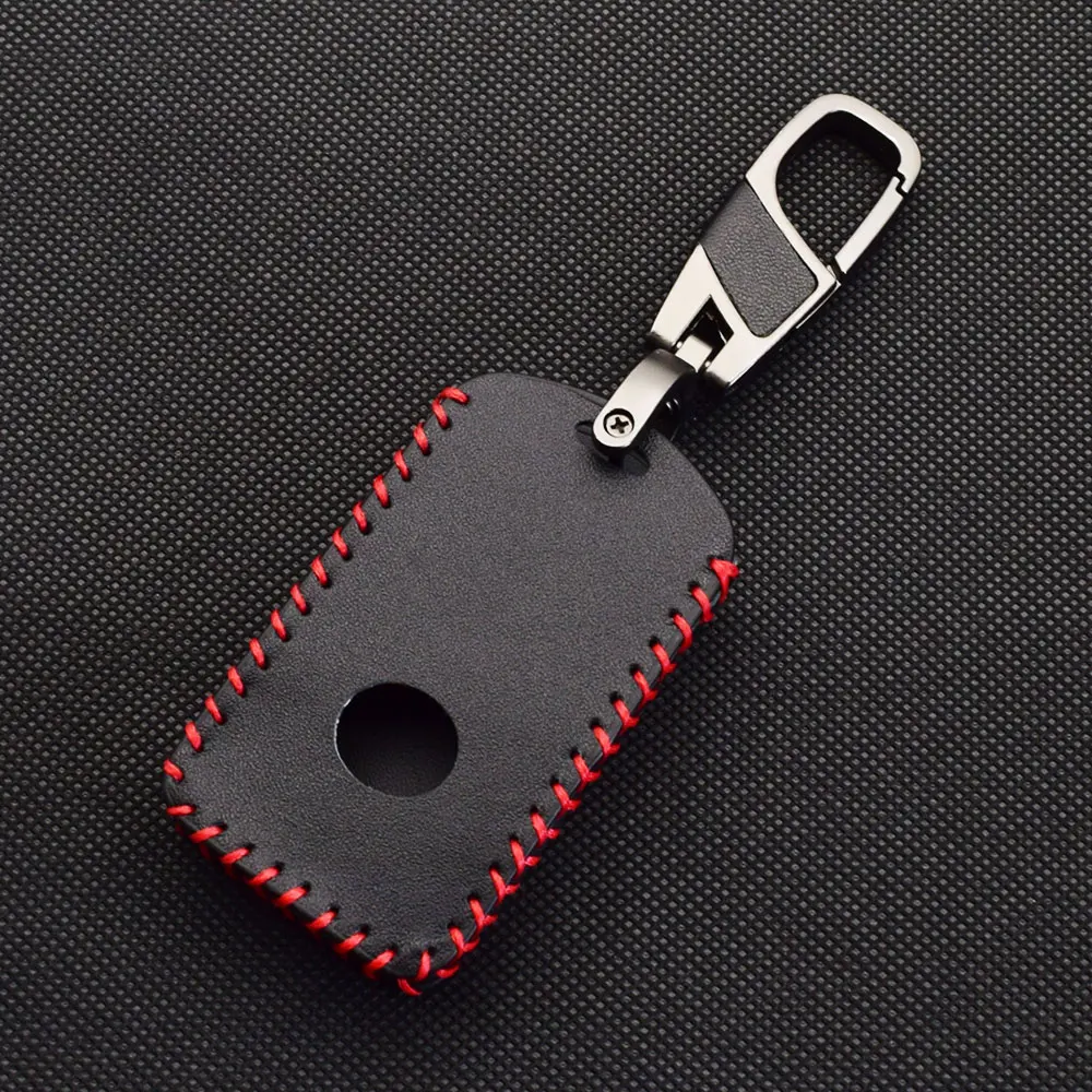 Leder Auto Schlüssel Fall Smart Keyless Fernbedienung Anhänger Protector Abdeckung Keychain Für Mazda 3 CX-9 CX-5 CX-30 2020 2021 MX-5 2022 – Detail 4