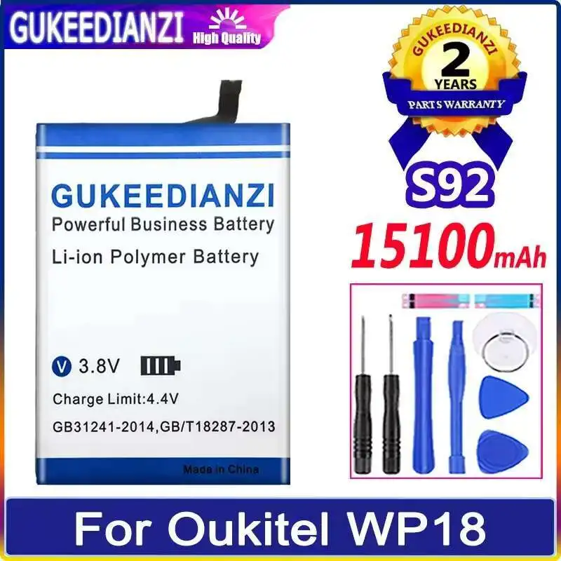 

Прочный аккумулятор для мобильного телефона Oukitel WP18 S92 WP18 емкостью 15100 мАч