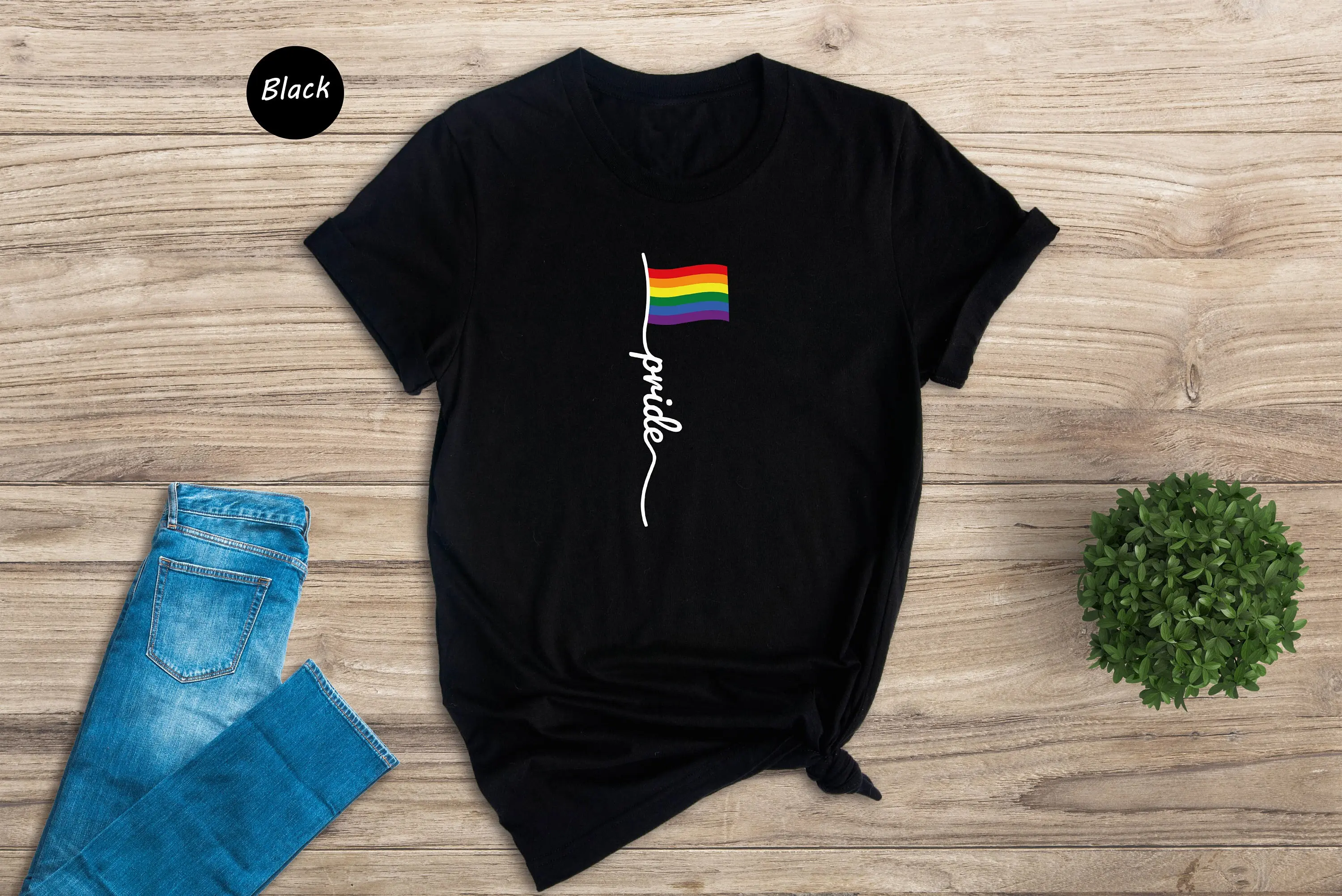 

Women's LGBT Flag Shirt Summer LGBT Lesbian Pride T Shirt Fashion Casual Love Is Love Short Sleeve Tops Ladies Tees Y2k Girl Clo