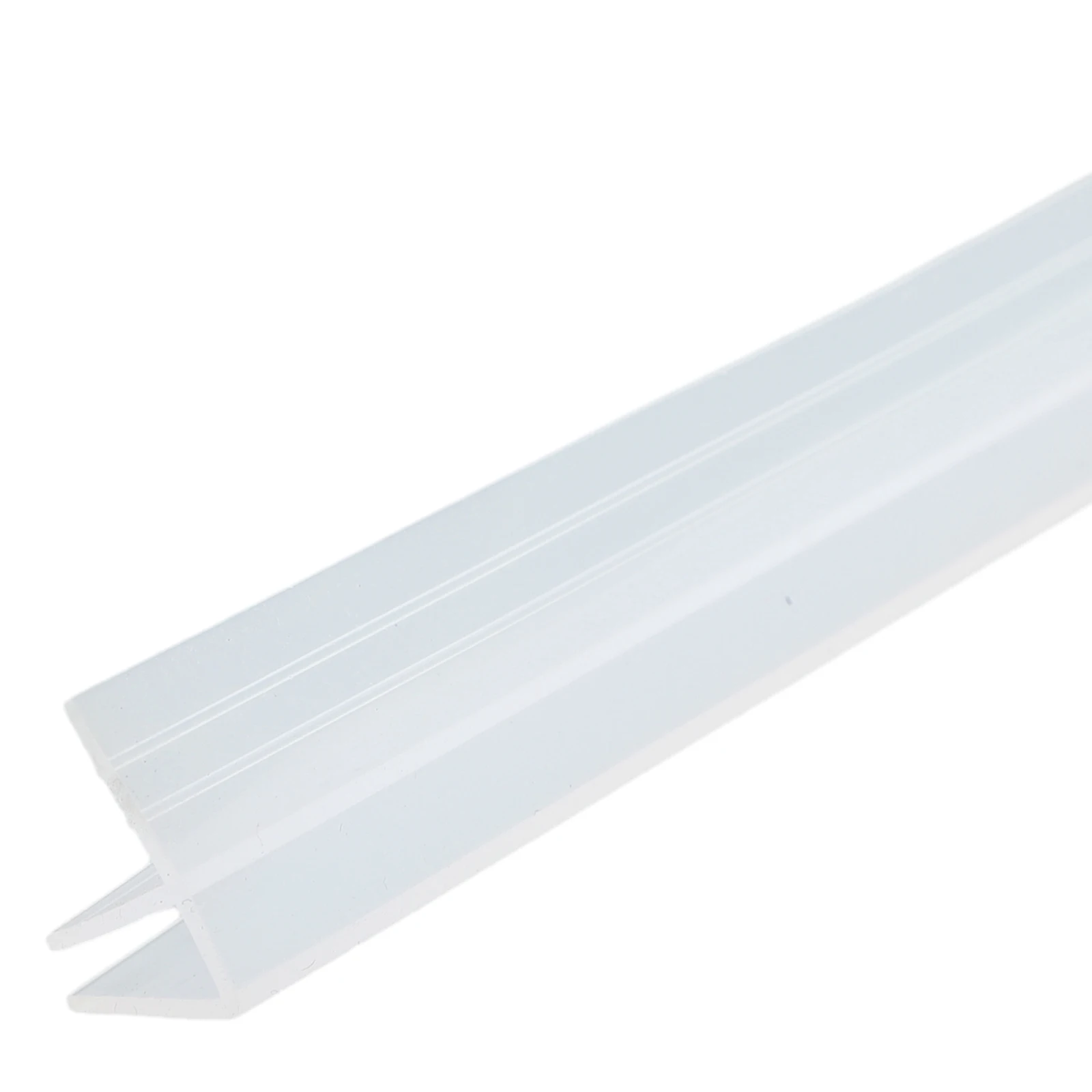 2m F Profile Bath Screen Seal for 6mm For Glass Doors to Control Water Splashing and Aid in Room Temperature Control