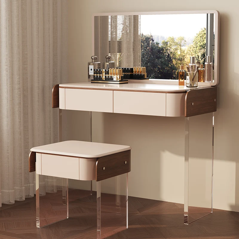 Comò minimalista italiano in legno massello moderno semplice piccolo appartamento camera da letto principale luce lusso alto senso