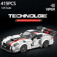 419PCS City Racing Car Model Building Blocks 1:24 Scale Classic Speed Champion Vehicle Model Bricks Kids Toys Holiday Gifts