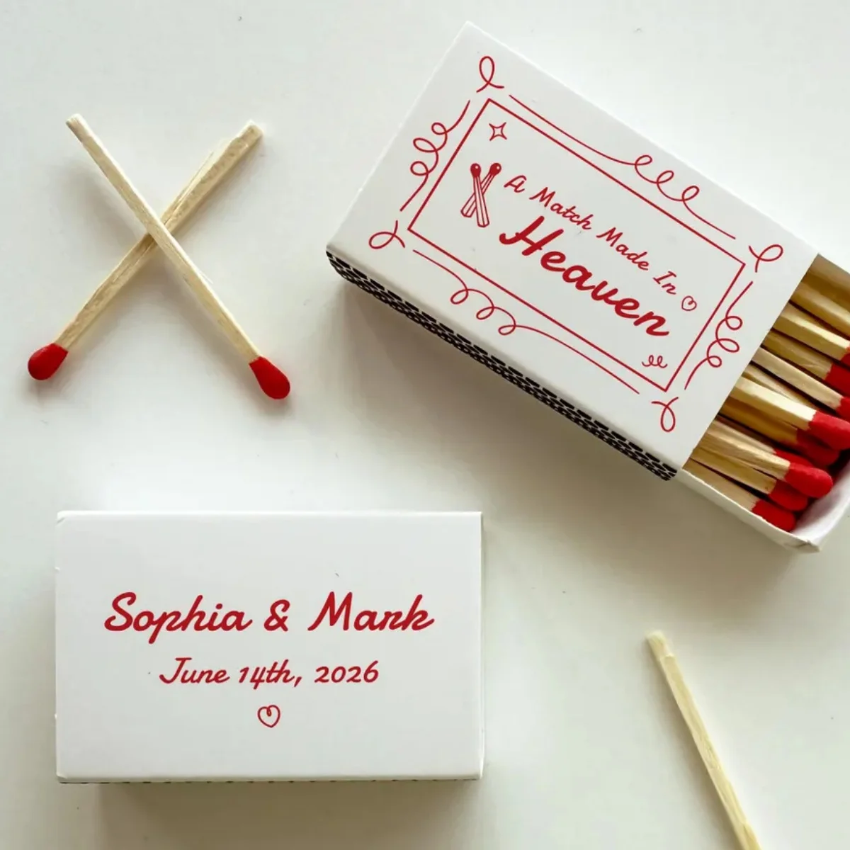 

Match Made in Heaven Bachelorette Matchboxes, Wedding Matchbooks, Personalized Wedding Matches Favors, Custom Bachelorette Party