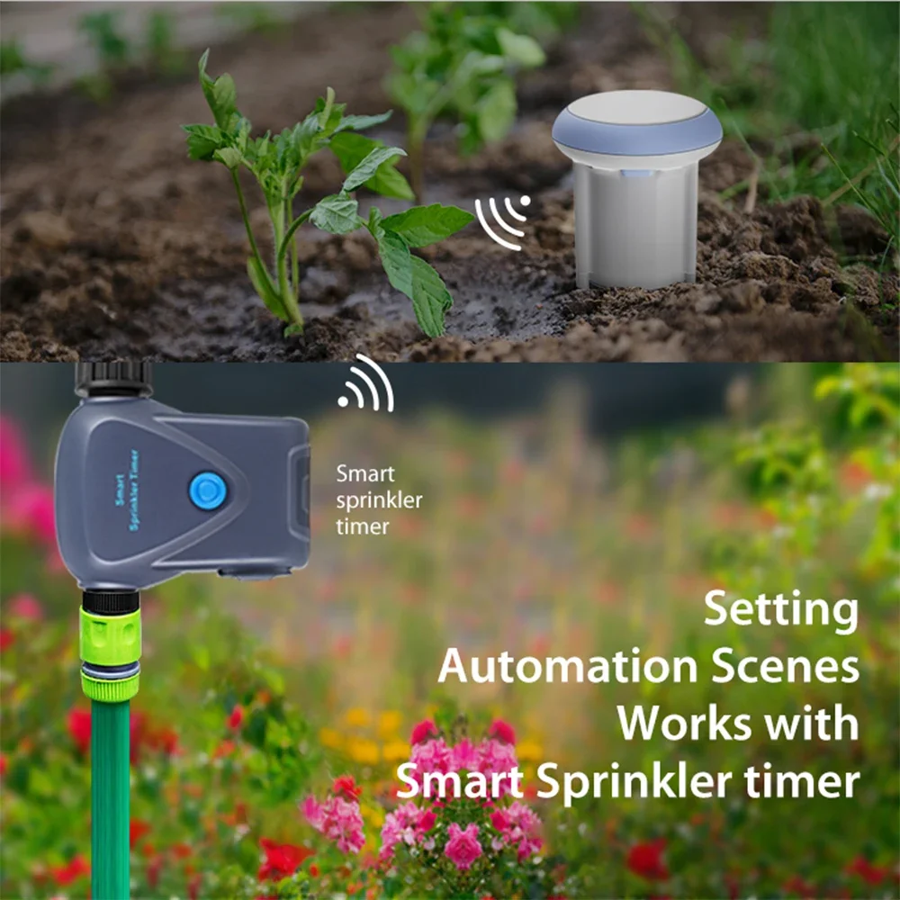 Tuya Smart Wifi Soil Tester Temperature and Humidity Meter Waterproof hygrometer Garden Automation Irrigation Detector
