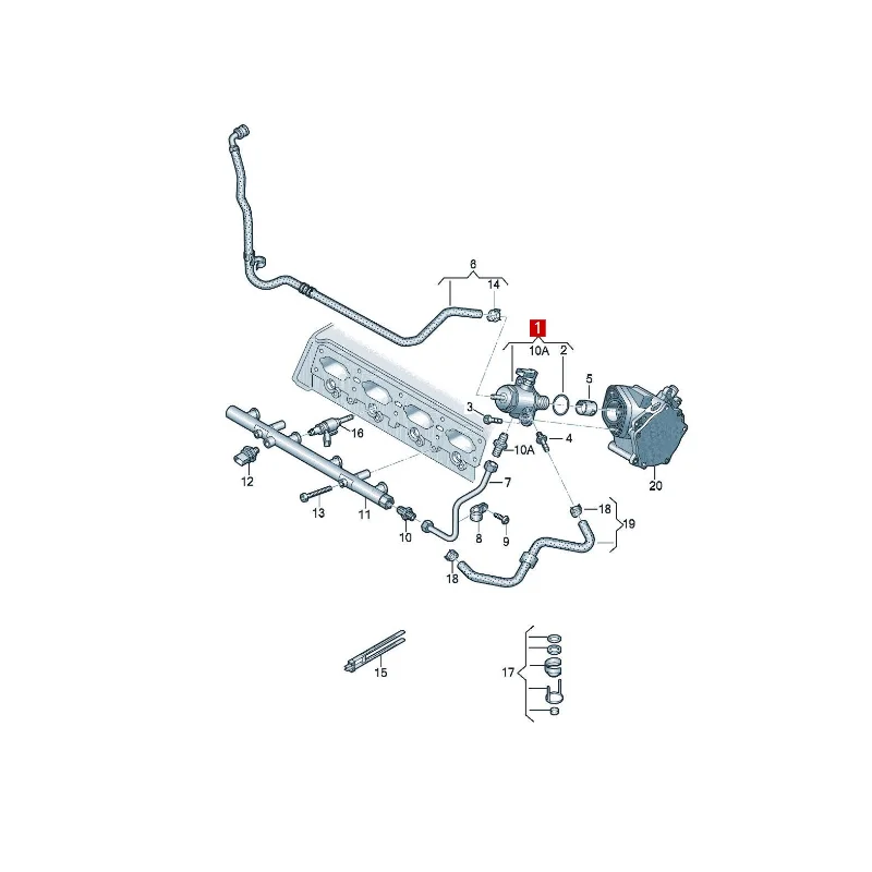 A4L A5 Q5 high-pressure oil pump third generation without holes 06L127027C  06L127025M 06L127025T 06L127027B 06L127028 06L127027