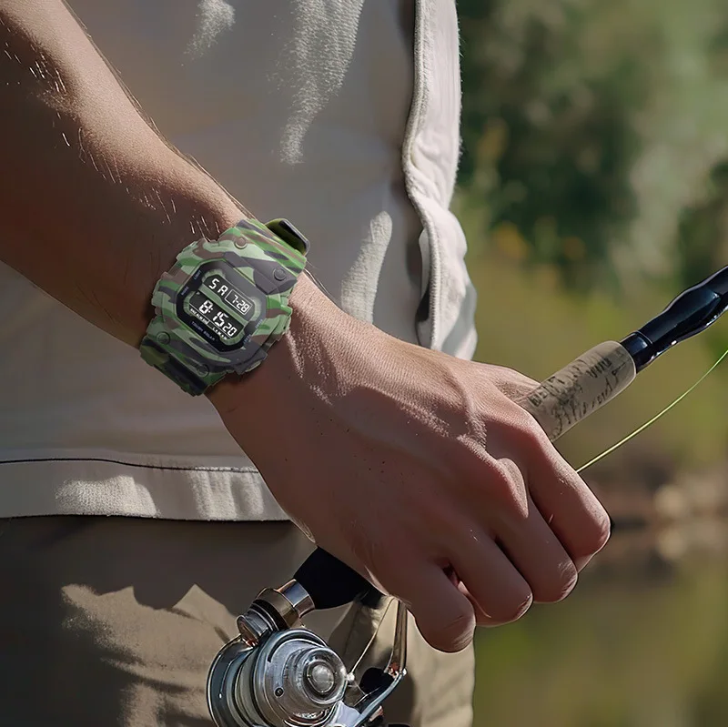 Outdoor Digital Sports Electronic Watches for Men Waterproof Shockproof Mens Wristwatches LED Didplay Alarm Clock Reloj Hombre