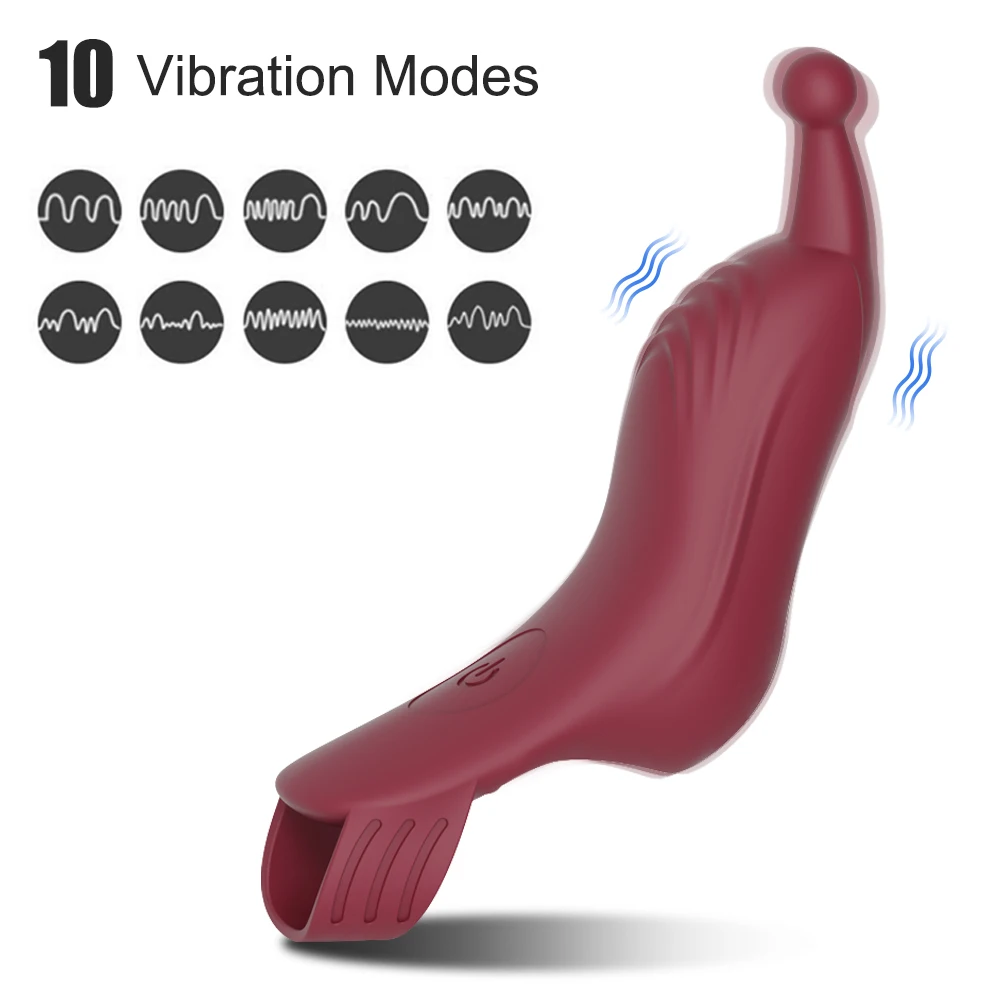 Powerful Finger Vibrator For Women Female Nipple Clitoris Stimulator Dildo G Spot Erotic Massager Sex Toys For for Women Couples