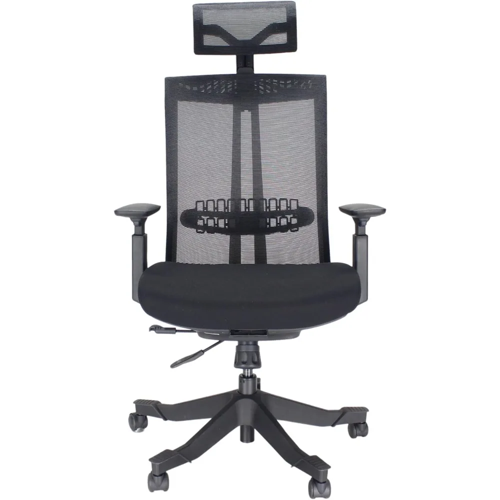 

Twyst Executive Mesh Chair with Headrest, Multipurpose Office Use, Black