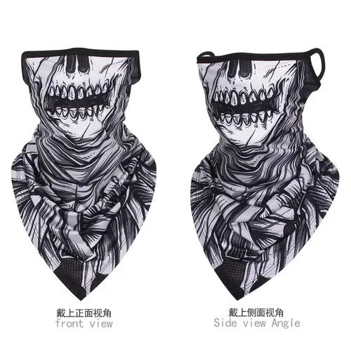 Multi-function Motorcycle Face Scarf Skull Masks Cycling Neck Gaiter Cover Mesh Tube Sport Sunscreen Men Women Bandana Balaclava - Image 22