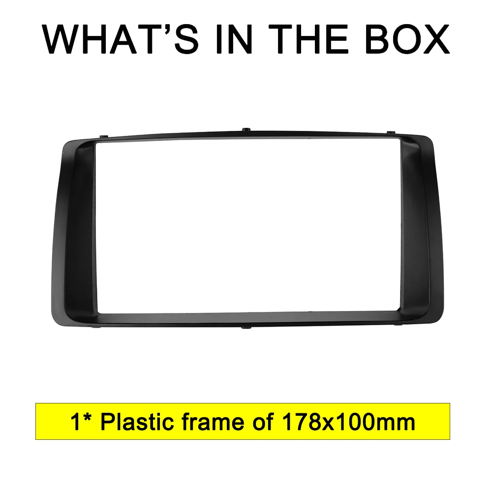 Radio Fascia for Toyota Corolla 2001-2006 GPS CD Stereo Panel Dash Mount Installation Trim Kit Frame Facia DVD Player FacePlate