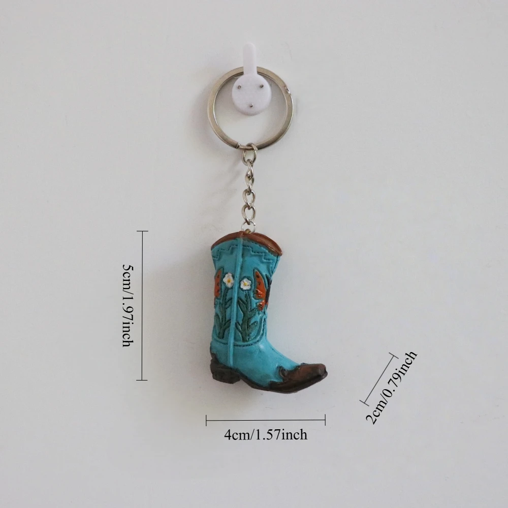 Amerikanische Spezial- und Themen-Heimdekoration 3D Mini-Cowboystiefel-Anhänger Wohnzimmer Wanddekoration Taschenzubehör Schlüsselanhänger – Detail 7
