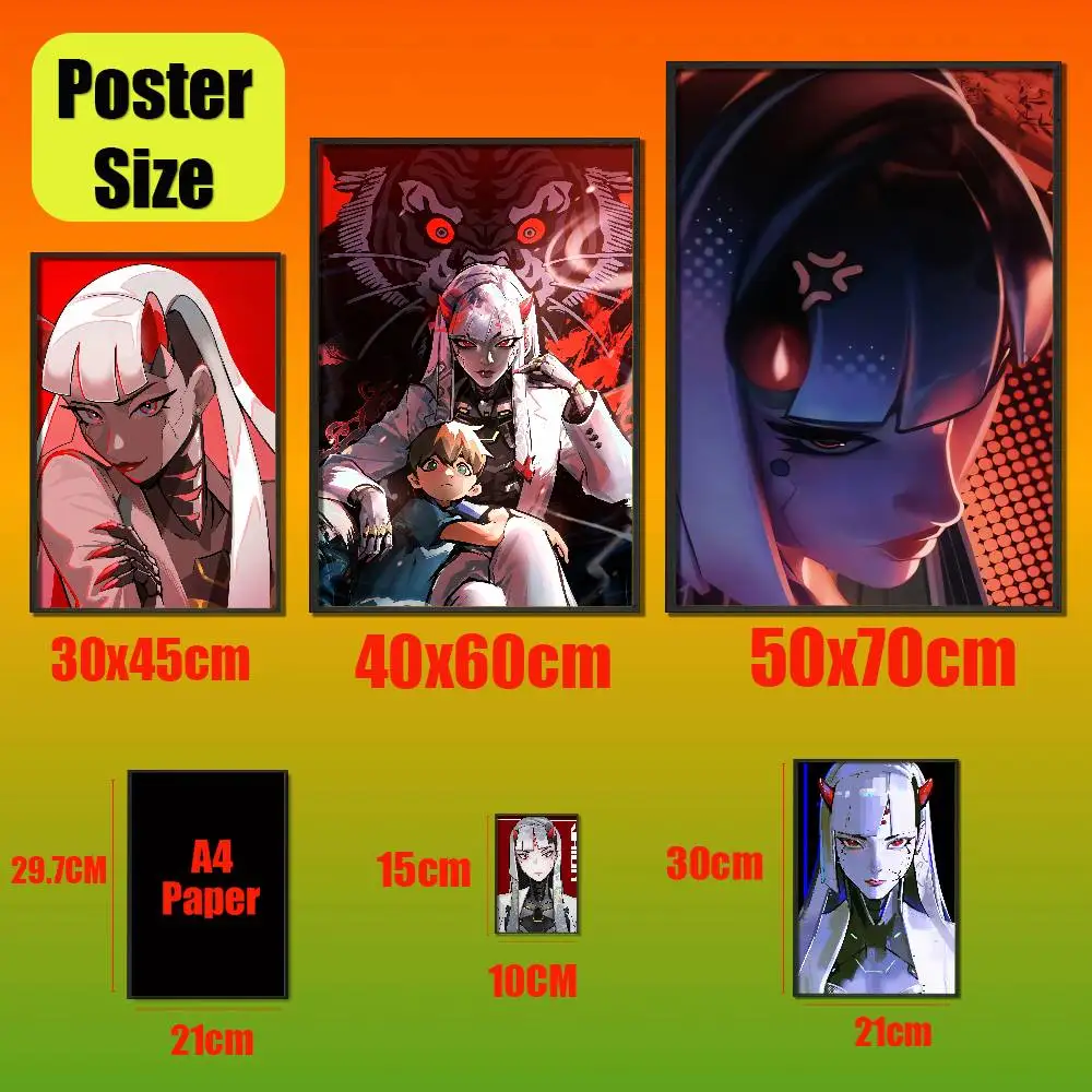 For Overwatch Shion Poster Cover Wall Murals Offices Custom Self-adhesive Decoration Sticker Playbill