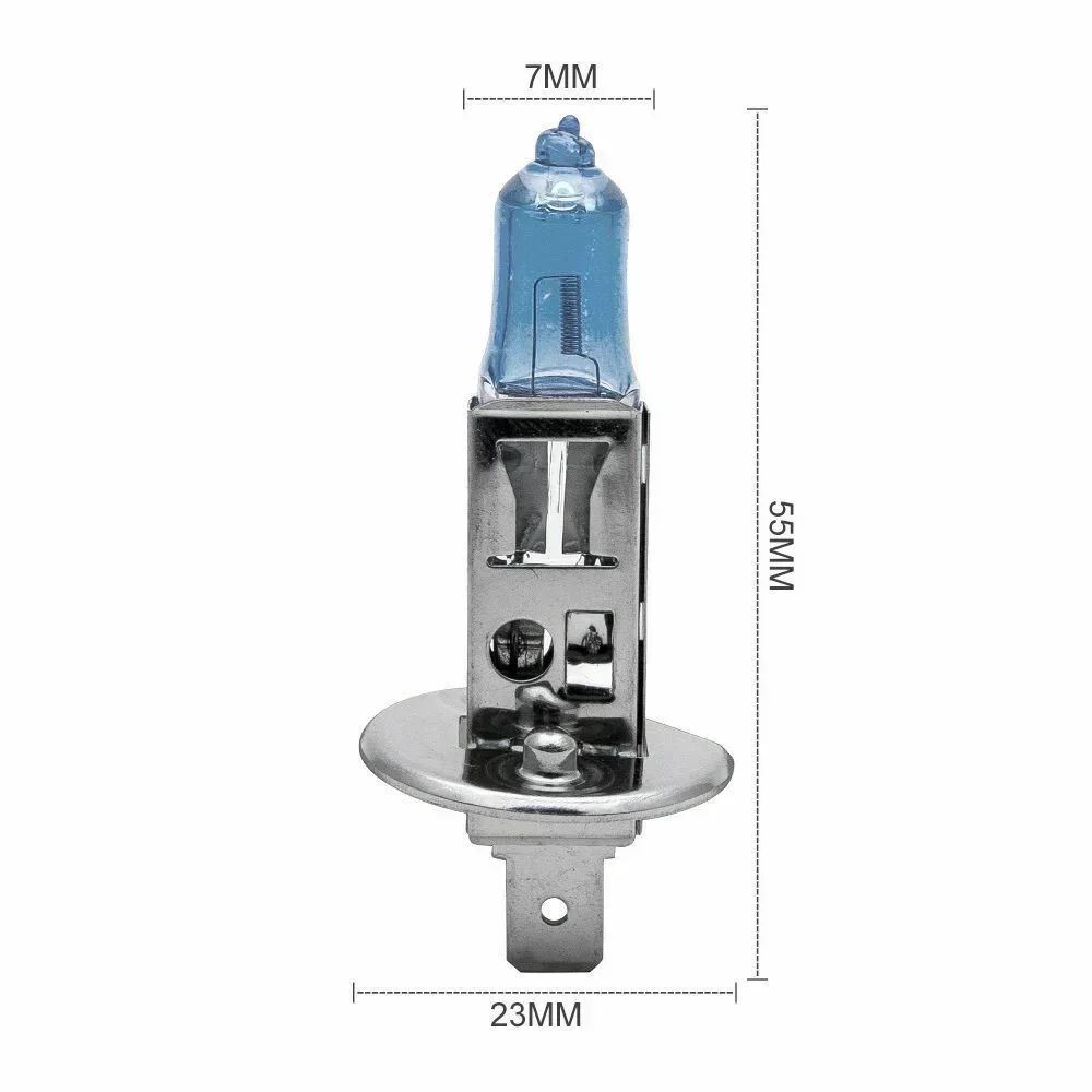 2/4/10pc h1 h4 h7 12v 55-100w lâmpada do farol do carro 4300k-6000k super brilhante branco lâmpada halógena lâmpada de substituição do farol do carro