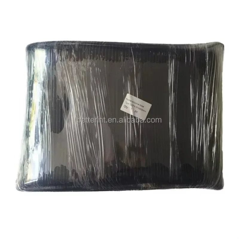 خرطوم مطاط السيليكون الأسود 10 بوصة اتصال مرن مع معرف 250 مم لمحطة خلط الخرسانة