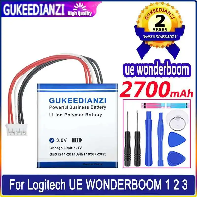 

Экологически чистый для Logitech UE Wonderboom 1 Wonderboom1, компоненты динамика Bluetooth большой емкости, аккумулятор 2700 мАч