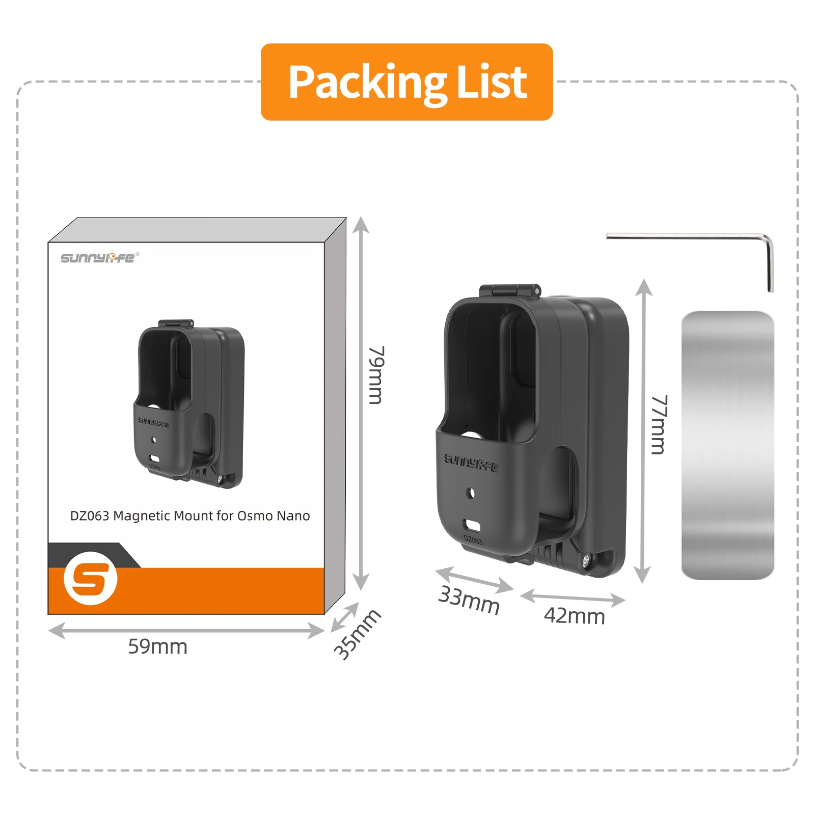 

For DJI Osmo Nano Magnetic Stand Base,360-degree Rotating Folding,Camera Stand Accessory