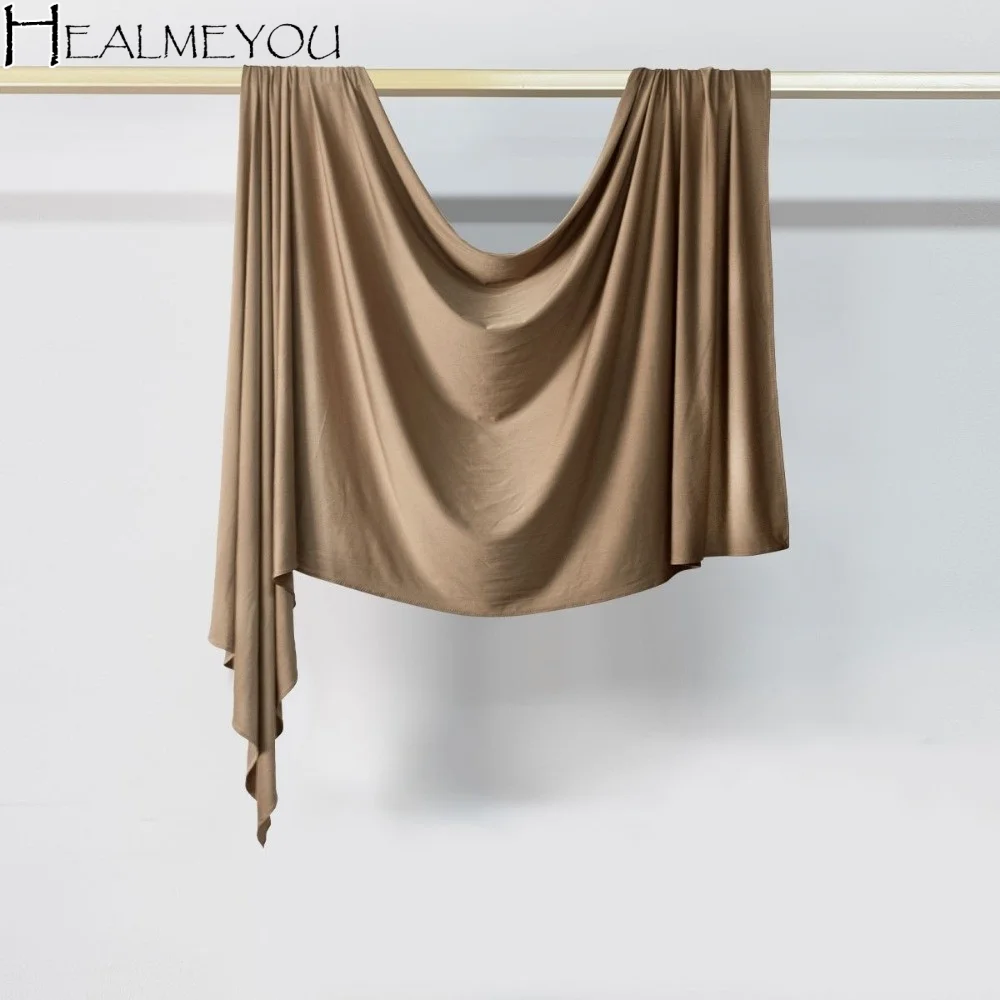 

Stretchable Soft Long Liquid Jersey Hijab Easy Wear Breathable Premium Hijab Scarf Lightweight Versatile Head Wrap Scarves
