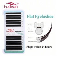 FADVAN 0.15/0.20mm Ellipse Lashes Flat Soft Wires Eyelash Extensions C/D Curl Super Mink Faux Semi-permanent Individual Lash