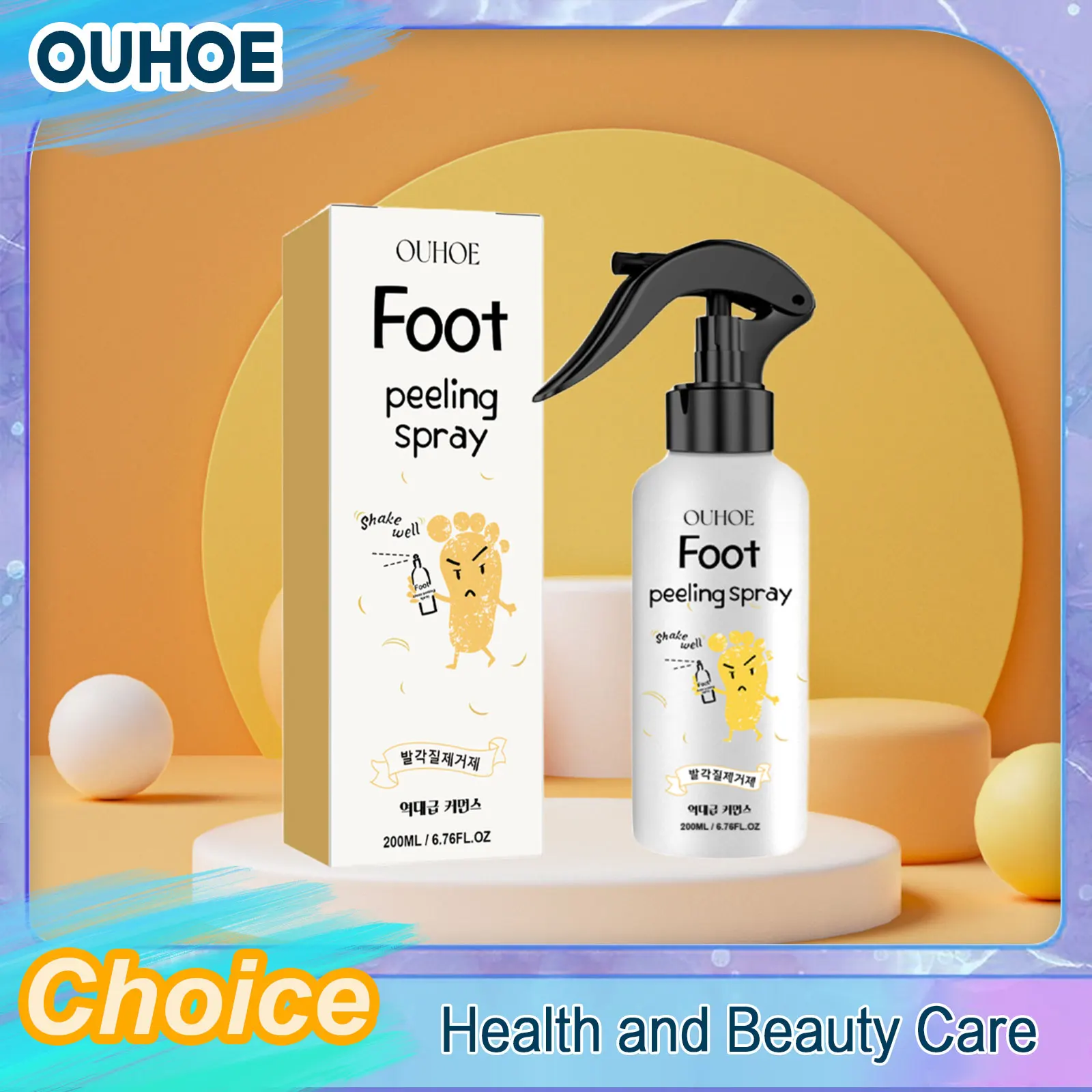 Foot Exfoliating Spray Repair Brightening Anti i Drying Crack Peeling Dead Skin Calluses Odor Removal Whitening Feet Care Liquid
