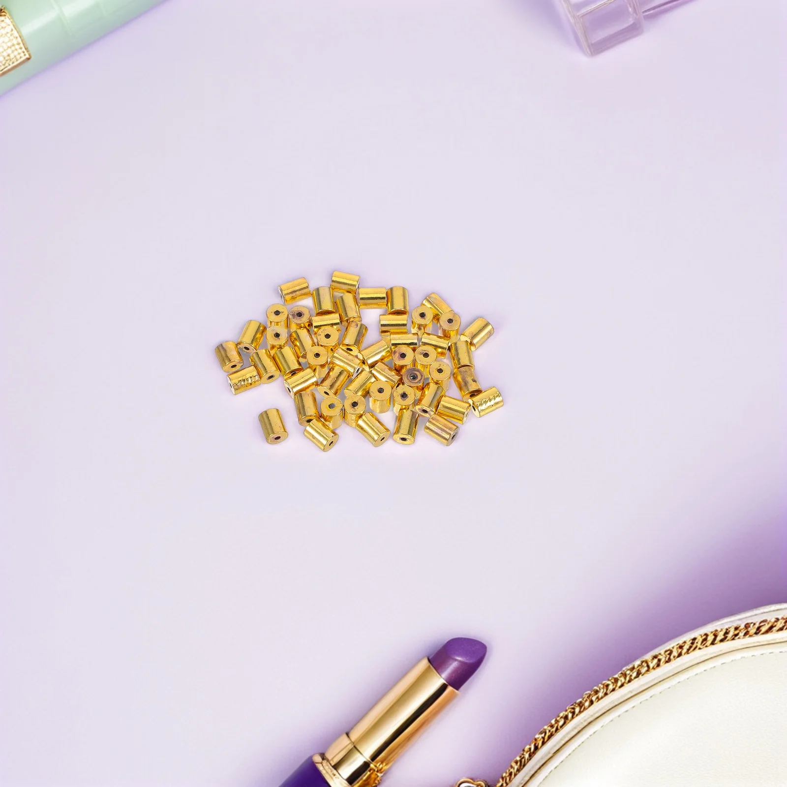 

50pcs Copper Earring Backs For Studs Small Anti-Drop Earring Backs Diy Jewelry Making Supplies - Ear Wire Findings For Pierced