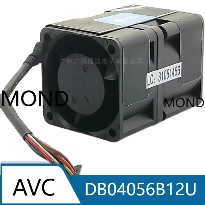 

AVC DB04056B12U Cooling Fan Dual Motor High Speed Violent Boost CPU Power Supply Server Fan New Original DC12V 1.4A 4056 4CM