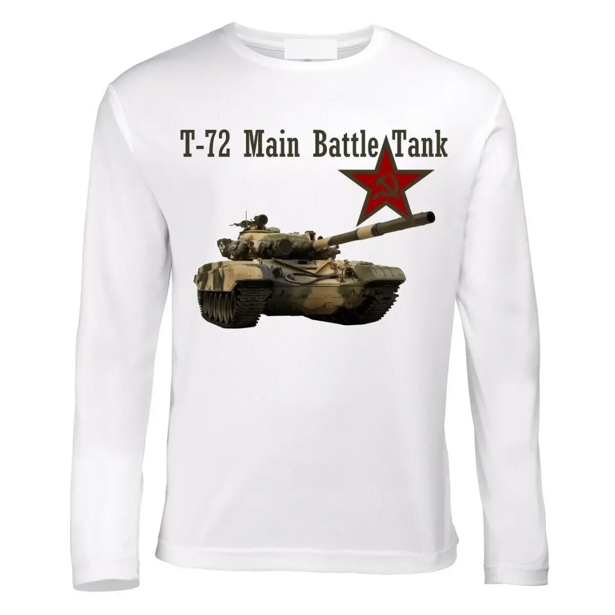 T-72 Tank Panzer Armure WW2 Army Was Russia USSR Long Sleeve T Shirt