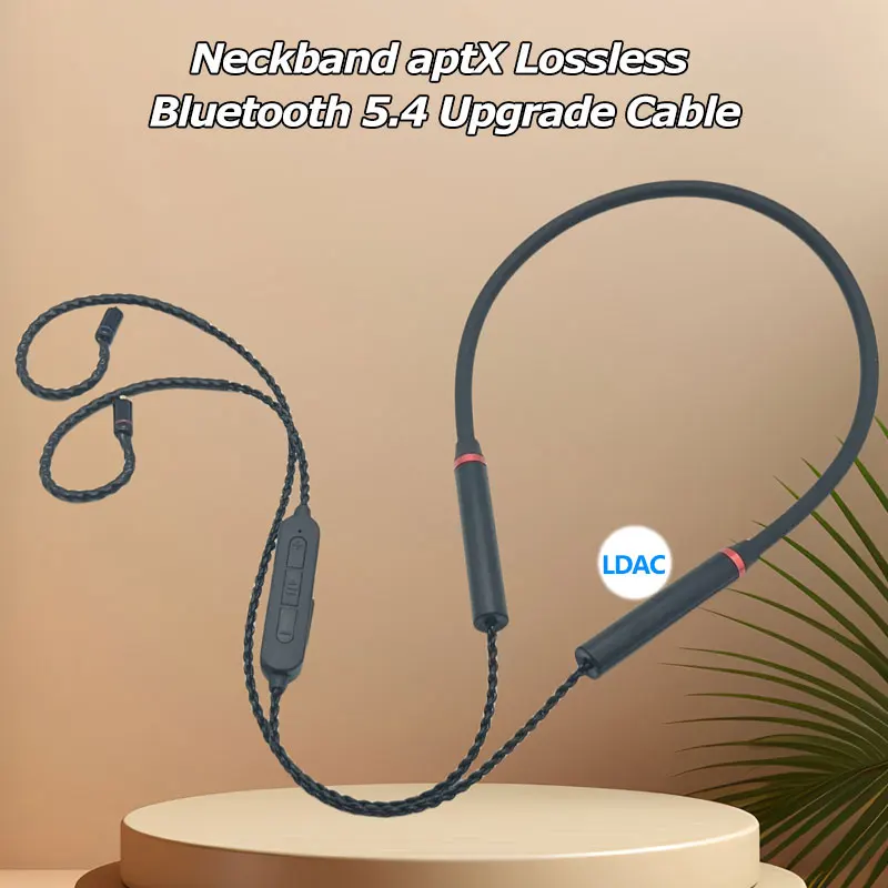

QCC5181 LDAC Wireless Module N5005 Bluetooth5.4 Earphone Upgrade Cable 20mS LE-Audio 2nd Gen Game Headset Cord Mic aptX Lossless