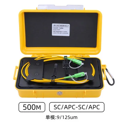 OTDR Fiber Tester SC/APC OTDR  Launch Cable Box SM 1310/1550nm 500M 1000M 2000M