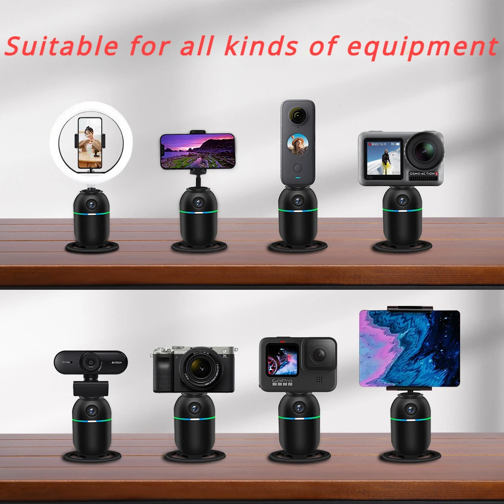 

Handheld Gimbal Stabilizer Tracking Artifact Fully Automatic Face Recognition Desktop Bracket for IPhone Android Kids Camera