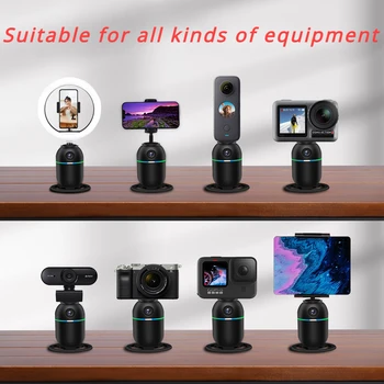 Handheld Gimbal Stabilizer Tracking Artifact Fully Automatic Face Recognition Desktop Bracket for iPhone Android Children Camera