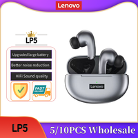 Lenovo LP5 5PCS 10PCS  Earphone 9D Stereo HiFi Sports Waterproof Wireless Earbuds for iPhone 13 Xiaomi Bluetooth Headphones