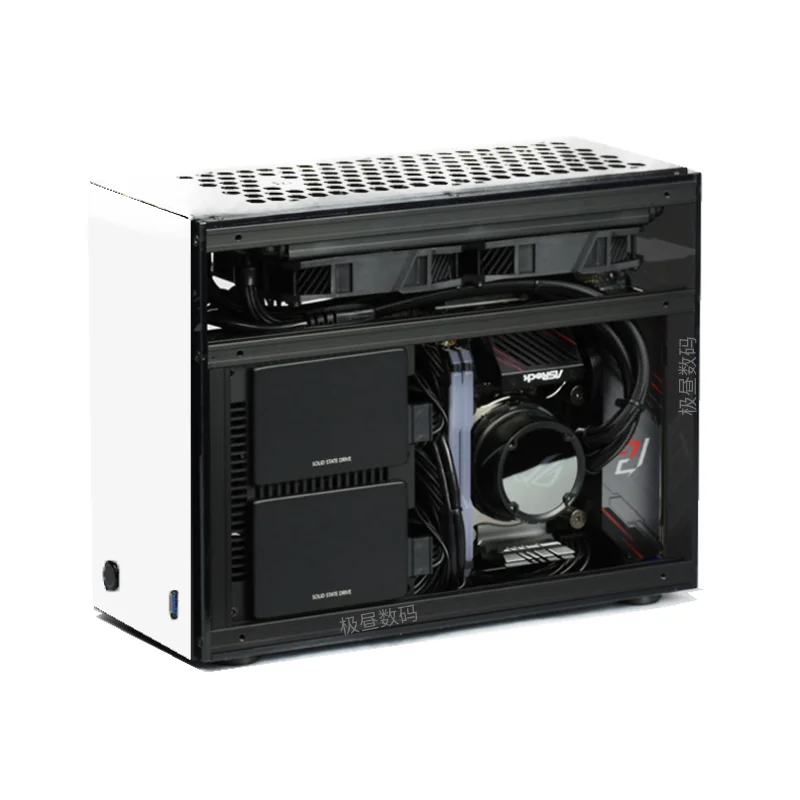 2022NEW Geeek A60S A4 ITX Acrylic side transparent RGB water-cooled chicken mini chassis G5puls A50